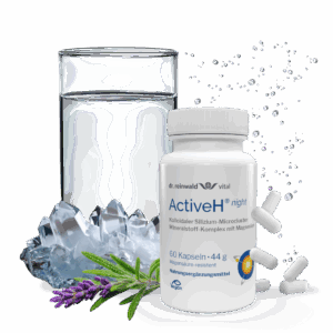 Kolloidale Silizium-Kapseln mit aktivem Wasserstoff als stärkstes Antioxidans und beruhigendem Magnesium für die Nacht
