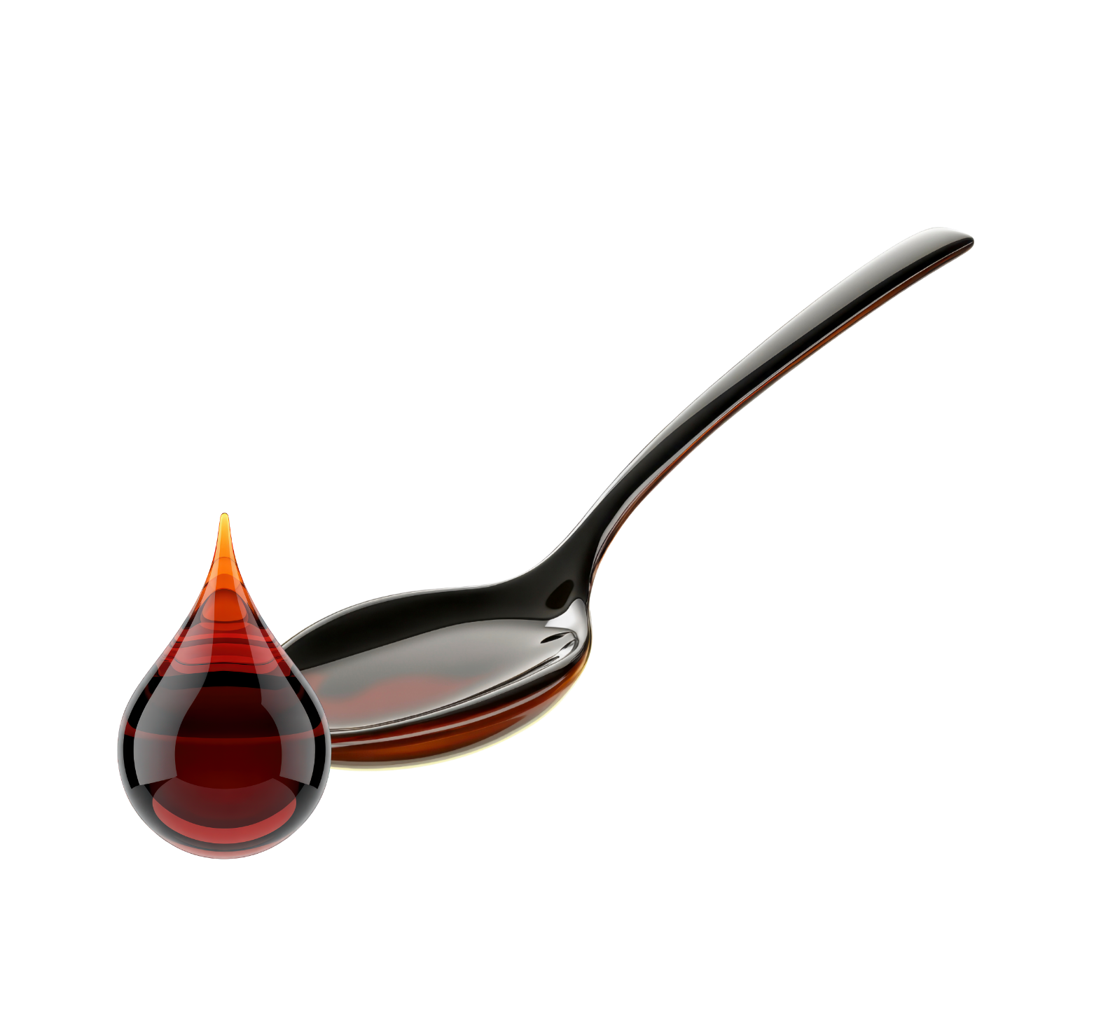 Löffel mit Tropfen als Verzehrsinfo