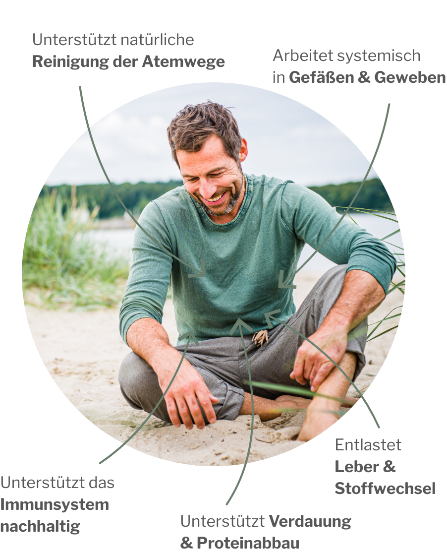 Wirkung vom Enzym- und Stoffwechslpaket mit Enzymprodukten mit Pflanzenkraft