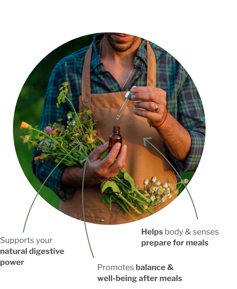 Usage of HerbiGOLD – 14 herbs as your herbal aperitif